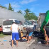 Hiện trường vụ tai nạn. (Nguồn: Philstar)