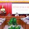 Thủ tướng Phạm Minh Chính làm việc với lãnh đạo tỉnh Đắk Lắk về tình hình phát triển kinh tế-xã hội. (Ảnh: Dương Giang/TTXVN)