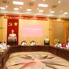 Quang cảnh buổi làm việc. (Ảnh: Đức Phương/TTXVN)