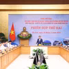 Phó Thủ tướng Chính phủ Trần Hồng Hà chủ trì Phiên họp thứ hai Ban Chỉ đạo xây dựng, thực hiện Đề án chủ trương đầu tư đường sắt tốc độ cao trên trục Bắc-Nam sáng 26/3/2024. (Ảnh: Văn Điệp/TTXVN)