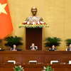 Chủ tịch Quốc hội Trần Thanh Mẫn chủ trì phiên bế mạc. (Ảnh: Doãn Tấn/TTXVN)