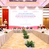 Lễ ra mắt cuốn sách của Tổng Bí thư Nguyễn Phú Trọng “Xây dựng và phát triển nền văn hoá Việt Nam tiên tiến, đậm đà bản sắc dân tộc”. (Ảnh: Phương Hoa/ TTXVN)