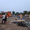 Hiện trường vụ tai nạn. (Nguồn: TTXVN phát)