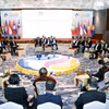 Hội nghị hẹp Bộ trưởng Ngoại giao ASEAN 2024 tại Lào. (Ảnh: Phạm Kiên/TTXVN)