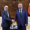 Chủ tịch nước Tô Lâm tiếp Đại sứ Colombia Miguel Angel Rodriguez Melo. (Ảnh: Nhan Sáng/TTXVN)