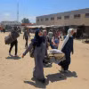 Người dân Palestine sơ tán khỏi khu vực phía Đông thành phố Khan Younis, miền Nam Dải Gaza ngày 2/7/2024. Ảnh: THX/TTXVN