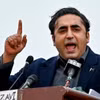 Thủ lĩnh đảng Nhân dân Pakistan (PPP) Bhutto Zardari phát biểu trong cuộc vận động tranh cử tại Peshawar ngày 27/1/2024. (Ảnh: AFP/TTXVN)
