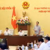 Phó Chủ tịch Quốc hội Trần Quang Phương điều hành phiên họp. (Ảnh: An Đăng/TTXVN)