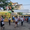 Học sinh tham gia Kỳ thi khảo sát vào lớp 6 năm học 2024-2025 tại trường THCS Hoa Lư, thành phố Thủ Đức, TP Hồ Chí Minh. (Ảnh: VTV)