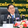 Người phát ngôn NEC, ông Hang Puthea. (Ảnh: Hoàng Minh/TTXVN)
