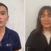 Bị can Nguyễn Hoài Nhân (trái) và bị can Nguyễn Thị Thu Ngà. (Nguồn: Báo Nhân Dân)