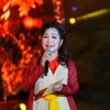 Nghệ sỹ Nhân dân Thúy Mùi trình bày thơ trong Ngày thơ Việt Nam lần thứ năm 2023. (Ảnh: Tuấn Đức/TTXVN)
