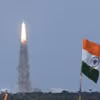 Vụ phóng tàu Chandrayaan-3 từ Trung tâm Vũ trụ Satish Dhawan tại bang Andhra Pradesh, miền Nam Ấn Độ ngày 14/7. (Ảnh: AFP/TTXVN)
