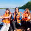Thí sinh Hoa hậu Hoàn vũ Việt Nam lan tỏa thông điệp du lịch bền vững. (Ảnh: BTC)