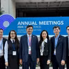 Đoàn công tác của Agribank do ông Phạm Toàn Vượng - Thành viên Hội đồng Thành viên, Tổng Giám đốc làm trưởng đoàn. (Ảnh: Vietnam+)