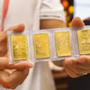Giá vàng miếng SJC không có biến động. (Ảnh: Vietnam+)
