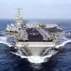 Houthi tuyên bố đã thực hiện vụ tấn công vào tàu sân bay USS Dwight D. Eisenhower của Mỹ. (Ảnh: AFP/TTXVN)