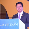 Đại sứ Việt Nam tại Ấn Độ Nguyễn Thanh Hải phát biểu khai mạc sự kiện chung tay phát động điểm đến Việt Nam tại Thủ đô New Delhi. (Ảnh: Ngọc Thúy/TTXVN)