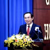 Ông Nguyễn Văn Nên, Ủy viên Bộ Chính trị, Bí thư Thành ủy Thành phố Hồ Chí Minh. (Ảnh: Thành Chung/TTXVN)