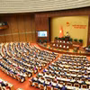 Hôm nay, Đại biểu Quốc hội ý kiến về các nội dung còn vướng mắc của dự thảo Luật Đường bộ. (Ảnh: TTXVN)