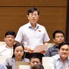 Đại biểu Nguyễn Hữu Thông, Phó đoàn đại biểu Quốc hội tỉnh Bình Thuận. (Ảnh: TTXVN)