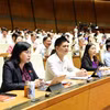 Sáng nay, Quốc hội bàn thảo về dự thảo Luật Bảo hiểm xã hội (sửa đổi). (Ảnh: TTXVN)