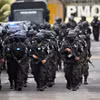 Binh sỹ Honduras được triển khai trong chiến dịch chống tội phạm tại Tegucigalpa, Honduras. (Ảnh: AFP/TTXVN)