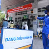 Một điểm bán xăng của Petrolimex tại Hà Nội. (Ảnh: Đức Duy/Vietnam+)