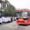 Chuyến xe yêu thương miễn phí chở bệnh nhân và người thân về quê dịp Tết 