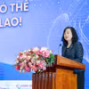 Bộ trưởng Bộ Y tế Đào Hồng Lan phát biểu tại buổi Lễ. (Ảnh: PV/Vietnam+)