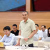 Trung tướng Tô Ân Xô, người phát ngôn Bộ Công an trả lời câu hỏi của phóng viên các cơ quan thông tấn, báo chí. (Ảnh: Phạm Kiên/TTXVN)