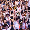 Các em học sinh tham gia tại buổi lễ. (Ảnh: PV/Vietnam+)