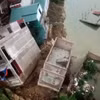 Hiện trường vụ sạt lở đê hữu Cầu thuộc địa phận phường Vạn An, thành phố Bắc Ninh. (Ảnh: TTXVN phát)