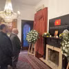 Đoàn Đại biểu Đảng Cộng sản Argentina do Tổng Bí thư Jorge Kreyness dẫn đầu đến viếng Tổng Bí thư Nguyễn Phú Trọng. (Ảnh: Ngọc Tùng/TTXVN)
