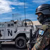 Binh sỹ thuộc Phái bộ Gìn giữ Hòa bình Liên hợp quốc tại Cộng hòa Dân chủ Congo (MONUSCO) tham gia một cuộc diễn tập tại Sake (Cộng hòa Dân chủ Congo), ngày 6/11/2023. (Ảnh: AFP/TTXVN)
