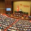 Chủ tịch Quốc hội Vương Đình Huệ phát biểu khai mạc Kỳ họp thứ 6, Quốc hội khóa XV. (Ảnh: Phạm Kiên/TTXVN)