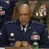 Tướng Anthony Cotton, chỉ huy Bộ Tư lệnh Chiến lược Mỹ tại phiên điều trần của ủy ban quân vụ Thượng viện tại Washington ngày 9/3. (Nguồn: Yonhap)