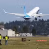 Máy bay 737 MAX 10 của Boeing cất cánh từ sân bay Renton, Washington, Mỹ. (Ảnh: Getty Images/TTXVN)