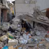 Ngôi nhà bị phá hủy trong xung đột Israel-Hamas ở thành phố Rafah, Dải Gaza, ngày 1/5/2024. (Ảnh: THX/TTXVN)