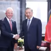 Tổng Bí thư, Chủ tịch nước Tô Lâm tiếp Tiến sỹ Brendan Nelson, Phó Chủ tịch Cấp cao Tập đoàn Boeing kiêm Chủ tịch Boeing Global. (Ảnh: Lâm Khánh/TTXVN)