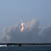 Tàu vũ trụ Starship thế hệ mới được phóng từ Sân bay vũ trụ Starbase của SpaceX ở Boca Chica, bang Texas, Mỹ, ngày 20/4/2023. (Ảnh: AFP/TTXVN)
