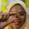 Vàng miếng được bán tại Kelantan, Malaysia. (Ảnh: AFP/TTXVN)