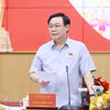 Chủ tịch Quốc hội Vương Đình Huệ phát biểu. (Ảnh: Doãn Tấn/TTXVN)
