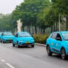 Taxi Xanh SM sử dụng xe điện VF e34 và VF 8. (Ảnh: Việt Hùng/Vietnam+)