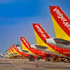 Vietjet sắp nhận thêm 10 máy bay mới, mở rộng các đường bay quốc tế. (Ảnh: PV/Vietnam+)