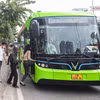 Thủ đô Hà Nội có 154 tuyến xe buýt, trong đó 130 tuyến trợ giá và có mạng lưới tiếp cận đến các quận, huyện. (Ảnh: Việt Hùng/Vietnam+)