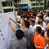 Lao động tham gia kỳ thi tiếng Hàn để đi làm việc tại Hàn Quốc. (Ảnh: PV/Vietnam+)