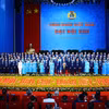 Tổ chức thành công Đại hội XIII Công đoàn Việt Nam là một trong những sự kiện tiêu biểu năm 2023 của Công đoàn Việt Nam. (Ảnh: TTXVN)