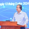Bộ trưởng Nguyễn Kim Sơn phát biểu chỉ đạo tại hội thảo. (Ảnh: Bộ GD-ĐT)