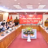Quang cảnh buổi làm việc. (Ảnh: Minh Đức/TTXVN)